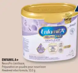 Familiprix ENFAMIL A+, NeuroPro Gentlease, Powdered infant formula, 553 g offer