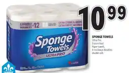 Familiprix SPONGE TOWELS, Ultra Pro, Paper towels, 6 double rolls offer