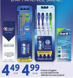 Uniprix ORAL-B, CREST Produits d'hygiène buccale sélectionnés/Selected oral care products offer