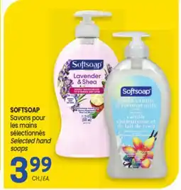 Uniprix SOFTSOAP Savons pour les mains sélectionnés/Selected hand soaps offer