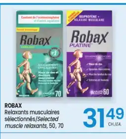 Uniprix ROBAX Relaxants musculaires sélectionnés/Selected muscle relaxants offer