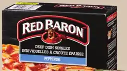 Giant Tiger Red Baron frozen single serving pizzas offer