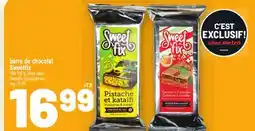 Metro BARRE DE CHOCOLAT SWEETFIX | SWEETFIX CHOCOLATE BAR offer