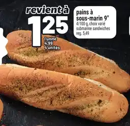 Metro PAINS À SOUS-MARIN 9 | SUBMARINE SANDWICHES offer