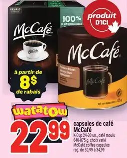 Metro CAPSULES DE CAFÉ MCCAFÉ | MCCAFÉ COFFEE CAPSULES offer
