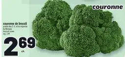 Metro COURONNE DE BROCOLI | BROCCOLI CROWN offer