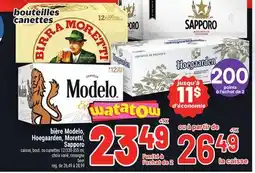 Metro BIÈRE MODELO, HOEGAARDEN, MORETTI, SAPPORO | BEER offer