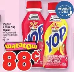 Metro YOGOURT À BOIRE YOP YOPLAIT | YOPLAIT YOP DRINKABLE YOGURT offer