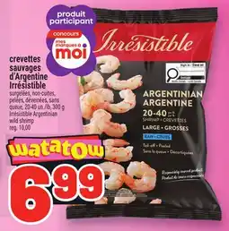 Metro CREVETTES SAUVAGES D'ARGENTINE IRRÉSISTIBLE | IRRÉSISTIBLE ARGENTINIAN WILD SHRIMP offer