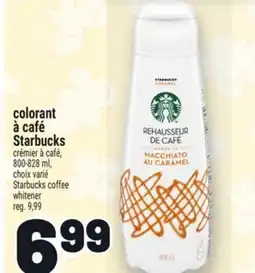 Metro COLORANT À CAFÉ STARBUCKS | STARBUCKS COFFEE WHITENER offer