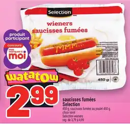 Metro SAUCISSES FUMÉES SELECTION | SELECTION WIENERS offer