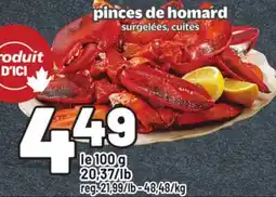 Metro PINCES DE HOMARD SURGELÉES, CUITES offer