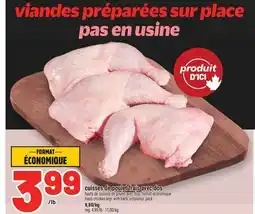Metro CUISSES DE POULET FRAIS AVEC DOS | FRESH CHICKEN LEGS WITH BACK offer