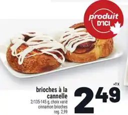 Metro BRIOCHES À LA CANNELLE | CINNAMON BRIOCHES offer