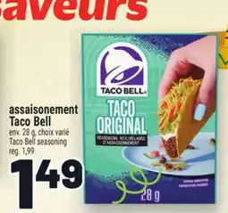 Metro ASSAISONEMENT TACO BELL | TACO BELL SEASONING offer