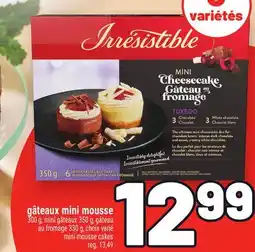 Metro GÂTEAUX MINI MOUSSE IRRESISTIBLE | IRRESISTIBLE MINI MOUSSE CAKES offer