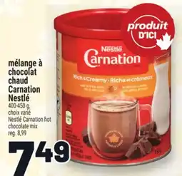 Metro MÉLANGE À CHOCOLAT CHAUD CARNATION NESTLÉ | NESTLÉ CARNATION HOT CHOCOLATE MIX offer