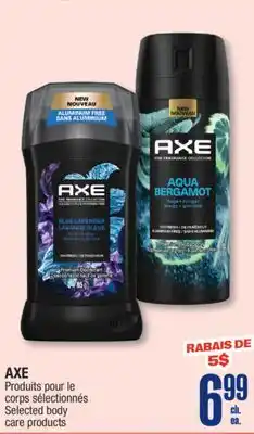 Jean Coutu AXE Selected body care products offer
