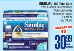 Jean Coutu SIMILAC 360 Total Care Selected ready to use formulas offer