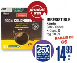 Jean Coutu IRRÉSISTIBLE Keurig Coffee K-Cups offer