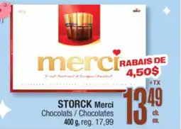 Jean Coutu STORCK Merci Chocolats offer
