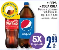 Jean Coutu PEPSI, COCA COLA Soft drinks offer