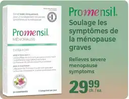 Jean Coutu PROMENSIL Relieves severe menopause symptoms offer
