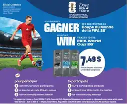 Jean Coutu DOVE Selected body care products offer