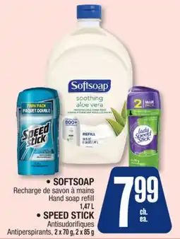 Jean Coutu SOFTSOAP, SPEED STICK offer