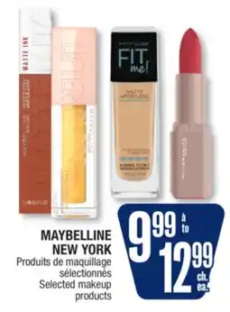 Jean Coutu MAYBELLINE NEW YORK Selected makeup products offer