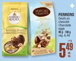 Jean Coutu FERRERO Chocolate eggs offer