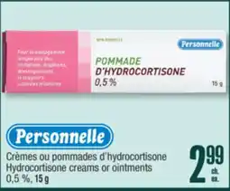 Jean Coutu PERSONNELLE Hydrocortisone creams or ointments offer