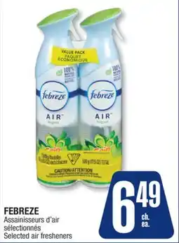 Jean Coutu FEBREZE Selected air fresheners offer