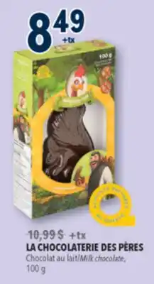 Familiprix LA CHOCOLATERIE DES PÈRES, Milk chocolate offer