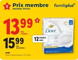 Familiprix Dove Original soap bar offer