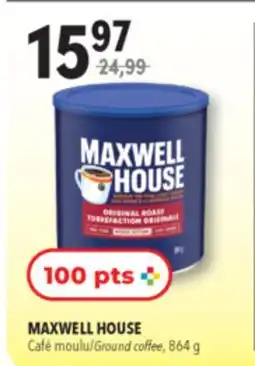 Familiprix MAXWELL HOUSE, Café Ground coffee offer