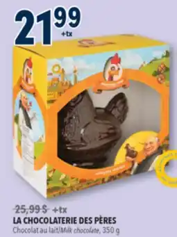 Familiprix LA CHOCOLATERIE DES PÈRES Milk chocolate, 350g offer