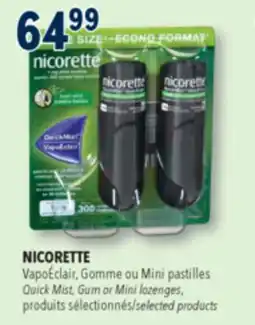 Familiprix NICORETTE Quick Mist, Gum or Mini selected products offer