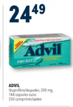 Familiprix ADVIL Ibuprofen, 200 mg, 144 capsules or 250 tablets offer