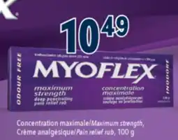 Familiprix MYOFLEX, Extra strength, Pain relief rub offer