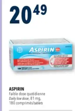 Familiprix ASPIRIN, Daily low dose, 81 mg, 180 tablets offer