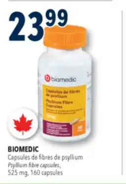 Familiprix BIOMEDIC,Psyllium fibre capsules, 525 mg, 160 caps offer