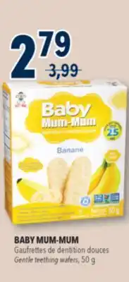 Familiprix BABY MUM-MUM, Gentle teething wafers offer