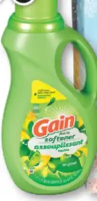 Familiprix GAIN, Fabric softener, 1.31 litre or SCOTTIES, Tissues, 6 packs offer