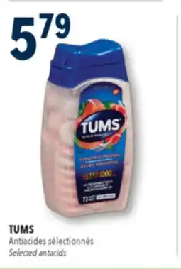 Familiprix TUMS, Selected antacids offer