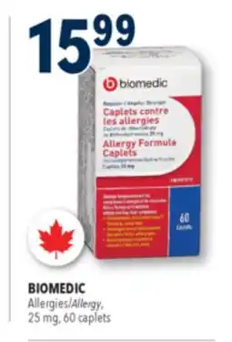 Familiprix BIOMEDIC, Allergy, 25 mg, 60 caplets offer