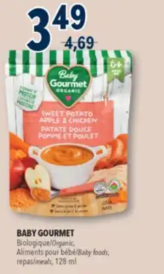 Familiprix BABY GOURMET, Organic, Baby foods, meals offer