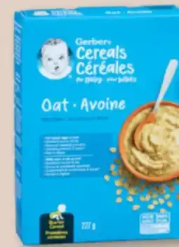 Familiprix GERBER Baby cereals offer