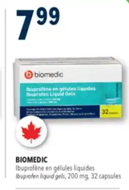 Familiprix BIOMEDIC Ibuprofen liquid gels, 200mg, 32capsules offer