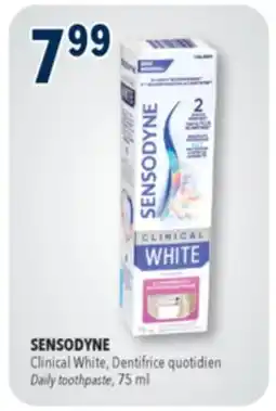 Familiprix SENSODYNE, Clinical White, Daily toothpaste offer